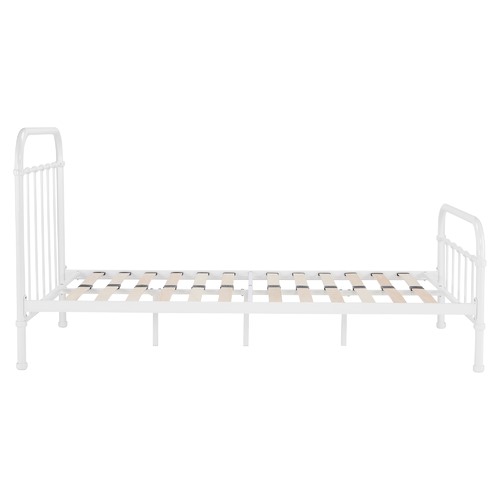 White bailey metal bed outlet frame